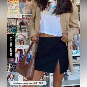 The Lola Mini Skirt Black